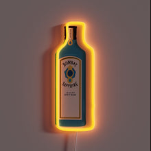 Load image into Gallery viewer, Glowing LED Neon Sign Featuring Vibrant Colors of Bombay Sapphire