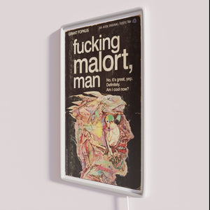 Neon Sign for Fucking Malort Man Book Fans and Enthusiasts Everywhere