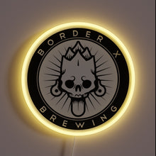 Load image into Gallery viewer, Edgy and bold, this neon sign captures the spirit of Border X Brewing — where culture and craft beer collide with attitude.
