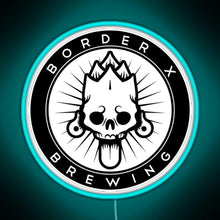 Load image into Gallery viewer, Border X Brewing RGB neon sign lightblue 