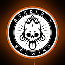 Load image into Gallery viewer, Border X Brewing RGB neon sign orange