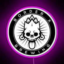 Load image into Gallery viewer, Border X Brewing RGB neon sign  pink