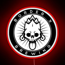 Load image into Gallery viewer, Border X Brewing RGB neon sign red