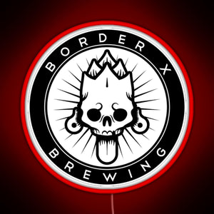 Border X Brewing RGB neon sign red