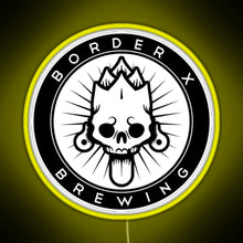 Load image into Gallery viewer, Border X Brewing RGB neon sign yellow