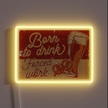 Load image into Gallery viewer, Rebellious Spirit Forced into Mundane Routine Glow in Dark Sign