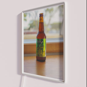 Bright RGB Neon Wall Sign in the Shape of Beer