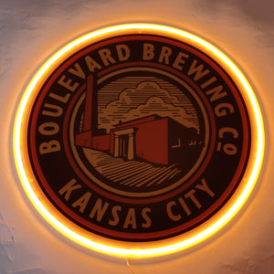 Boulevard brewing kansas neon signs