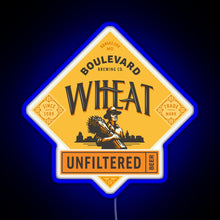 Load image into Gallery viewer, Boulevard Unfiltered Wheat Beer RGB neon sign blue