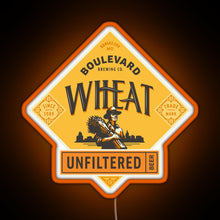 Load image into Gallery viewer, Boulevard Unfiltered Wheat Beer RGB neon sign orange