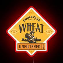 Load image into Gallery viewer, Boulevard Unfiltered Wheat Beer RGB neon sign red