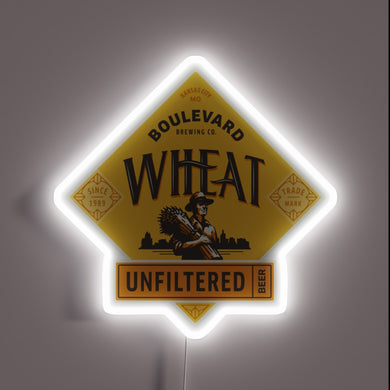 Vibrant RGB Neon Sign Illuminates Love for Craft Wheat Ale