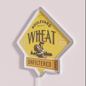Neon Sign for Home Bars and Pubs, Boulevard Unfiltered Wheat Beer