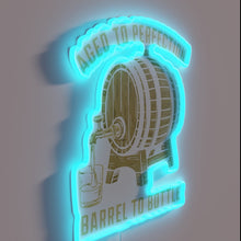 Load image into Gallery viewer, Bourbon Aged to Perfection Neon Sign with Vibrant RGB Lighting