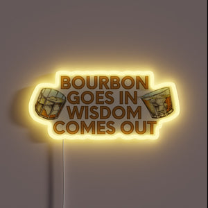 Wisdom and insight illuminated by bourbon's subtle, radiant glow