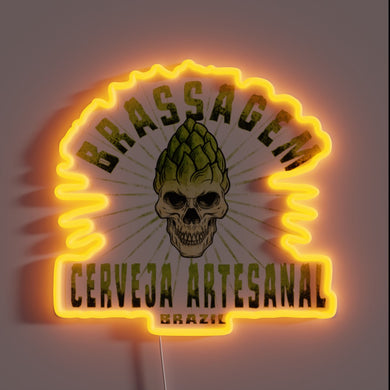 Eye-catching brassagem RGB neon light with customizable color options available.