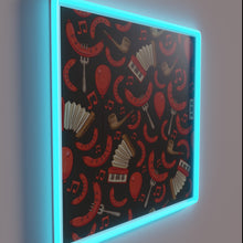 Load image into Gallery viewer, Bratwurst, Beer, and Oompah Music Oktoberfest Party Scene Neon Sign