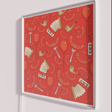 Load image into Gallery viewer, Vibrant neon Oktoberfest bratwurst music inspired German festival decor lighting.