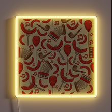 Load image into Gallery viewer, Vibrant Bratwurst and Music Oktoberfest Celebration Neon Light Sign Illumination