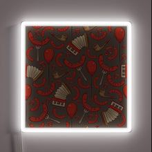 Load image into Gallery viewer, German-themed Oktoberfest celebration vibes in a colorful dark chocolate RGB sign