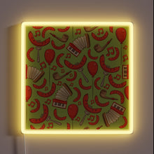 Load image into Gallery viewer, German-inspired Oktoberfest party atmosphere with bratwurst, music, and lime hues.