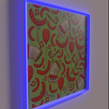 Load image into Gallery viewer, Bringing German flair to any room with vibrant neon accents.