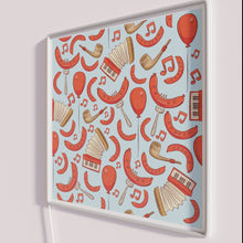 Load image into Gallery viewer, Traditional German Oktoberfest Bratwurst theme sky blue neon decorative signage.