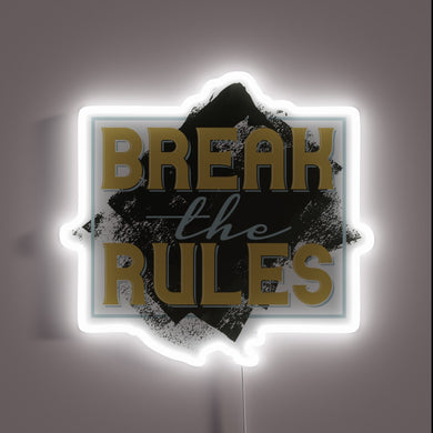 Embracing rebellion with vibrant RGB neon light display accents.
