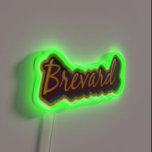 Load image into Gallery viewer, Handcrafted Brevard NC Asheville WNC themed RGB neon wall decor.