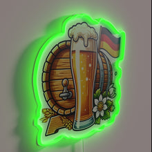 Load image into Gallery viewer, Vibrant Neon Sign Featuring Color-Changing RGB Brew Master Design