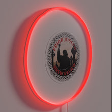 Load image into Gallery viewer, RGB illuminated bar sign with coffee brew review design
