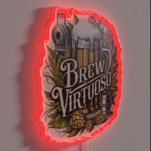 Load image into Gallery viewer, RGB Neon Wall Sign: Beer Brewing Expertise Embodied in Every Sip