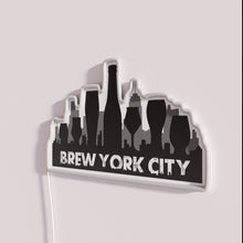 Load image into Gallery viewer, RGB cityscape illumination NYC urban coffee culture inspired bar decor