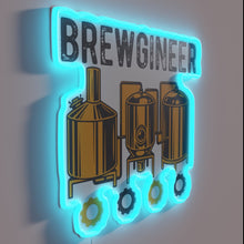 Load image into Gallery viewer, Neon Sign for Craft Beer Enthusiasts and Homebrewers&#39; Brewing Station