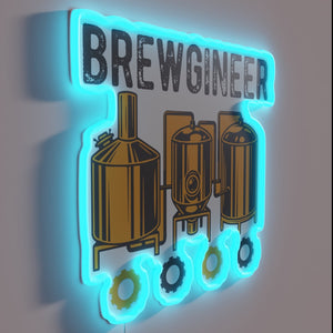 Neon Sign for Craft Beer Enthusiasts and Homebrewers' Brewing Station