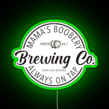 Load image into Gallery viewer, Brewing Co RGB neon sign green