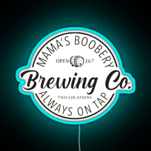 Brewing Co RGB neon sign lightblue 