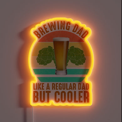 Dad Joke Alert: Brewing Dad with Cool RGB Neon Sign