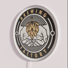 Load image into Gallery viewer, Vintage brewery mascot RGB LED lighted decorative neon sign artwork