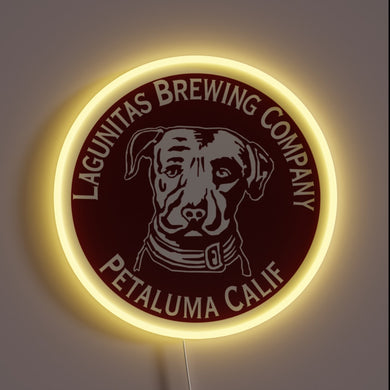 Brighten up your space with this colorful brewery inspired light
