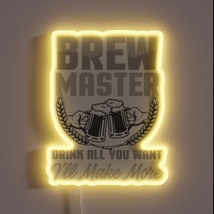 Craft beer enthusiast's dream neon sign for home breweries.