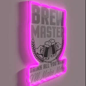 Brewer's pride: bold, colorful neon sign for craft beer enthusiasts.