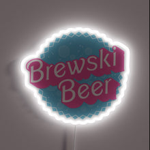 Load image into Gallery viewer, Brewski&#39;s vibrant beer neon sign for home bars and decor
