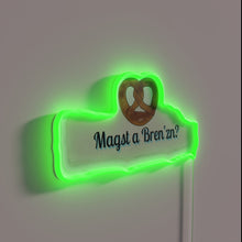 Load image into Gallery viewer, Electric Brezel Pretzel LED Sign with Vibrant Rainbow Neon Lighting Effects