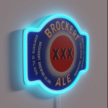 Load image into Gallery viewer, Vibrant Neon Beer Sign Featuring Brockert Ale XXD Worcester Massachusetts Logo