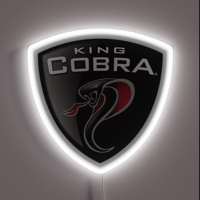 Neon King Cobra Sign with Vibrant RGB Lighting by Brookeart