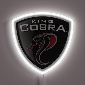 Neon King Cobra Sign with Vibrant RGB Lighting by Brookeart
