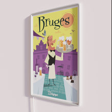 Load image into Gallery viewer, Authentic Bruges city map art decoration neon light sign home