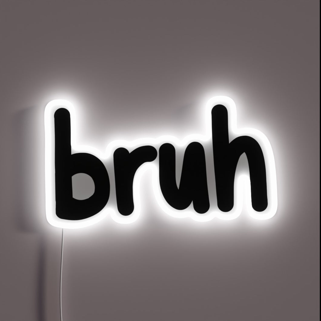 Customizable RGB LED neon sign with futuristic, trendy vibe.
