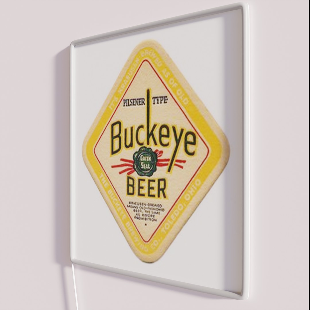Buckeye Green Seal Beer Rgb Led Sign – Neon Factory